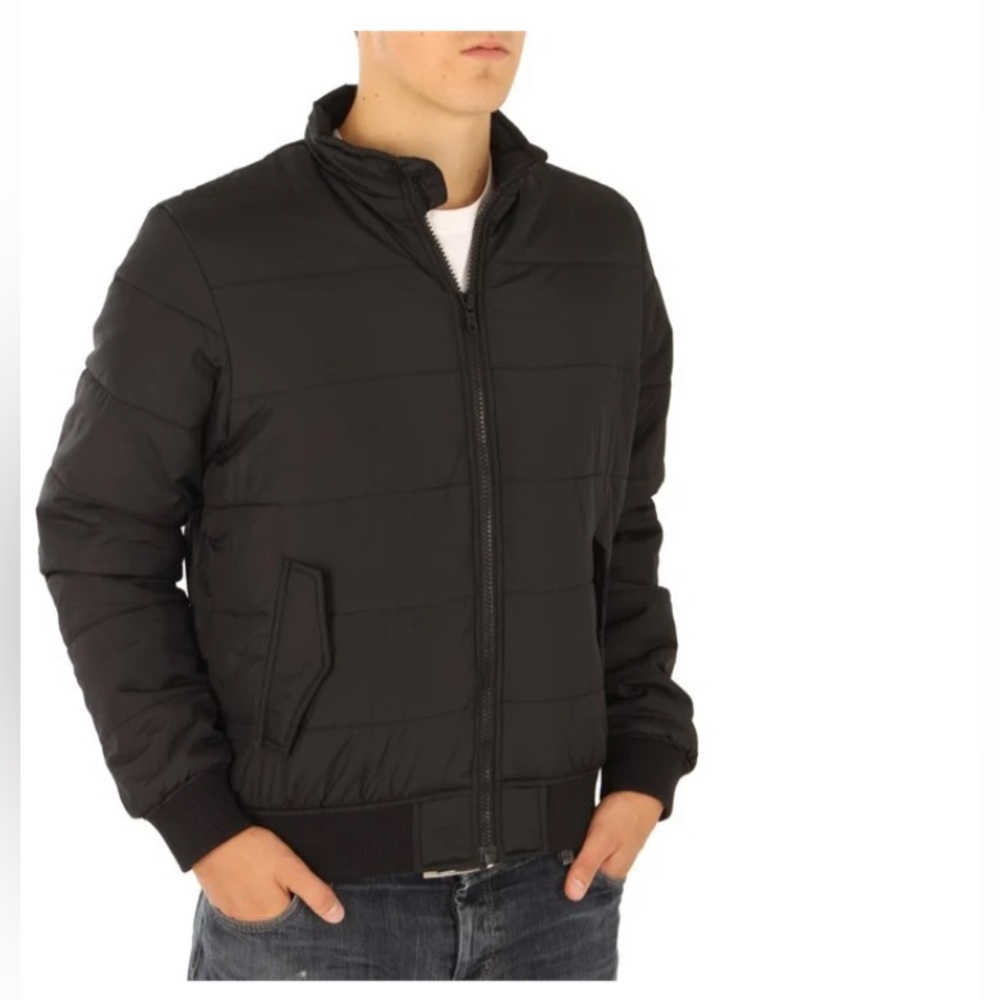 Small RVCA rush push jacket fleece lined warm bomber jacket